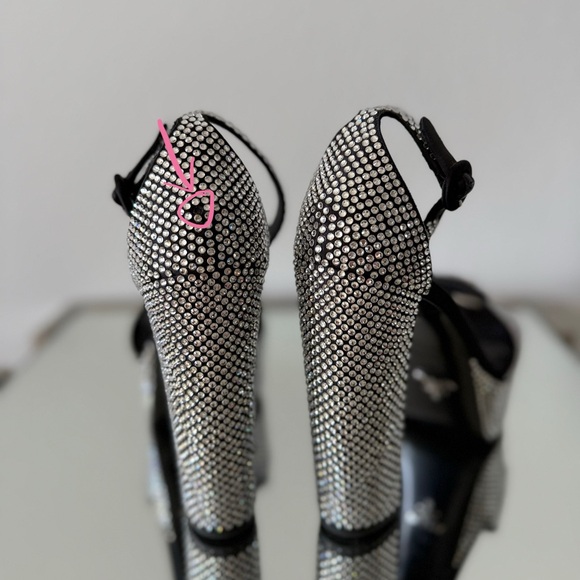 EUC PRADA Embellished satin platform sandals $2,100 39 - Picture 9 of 17